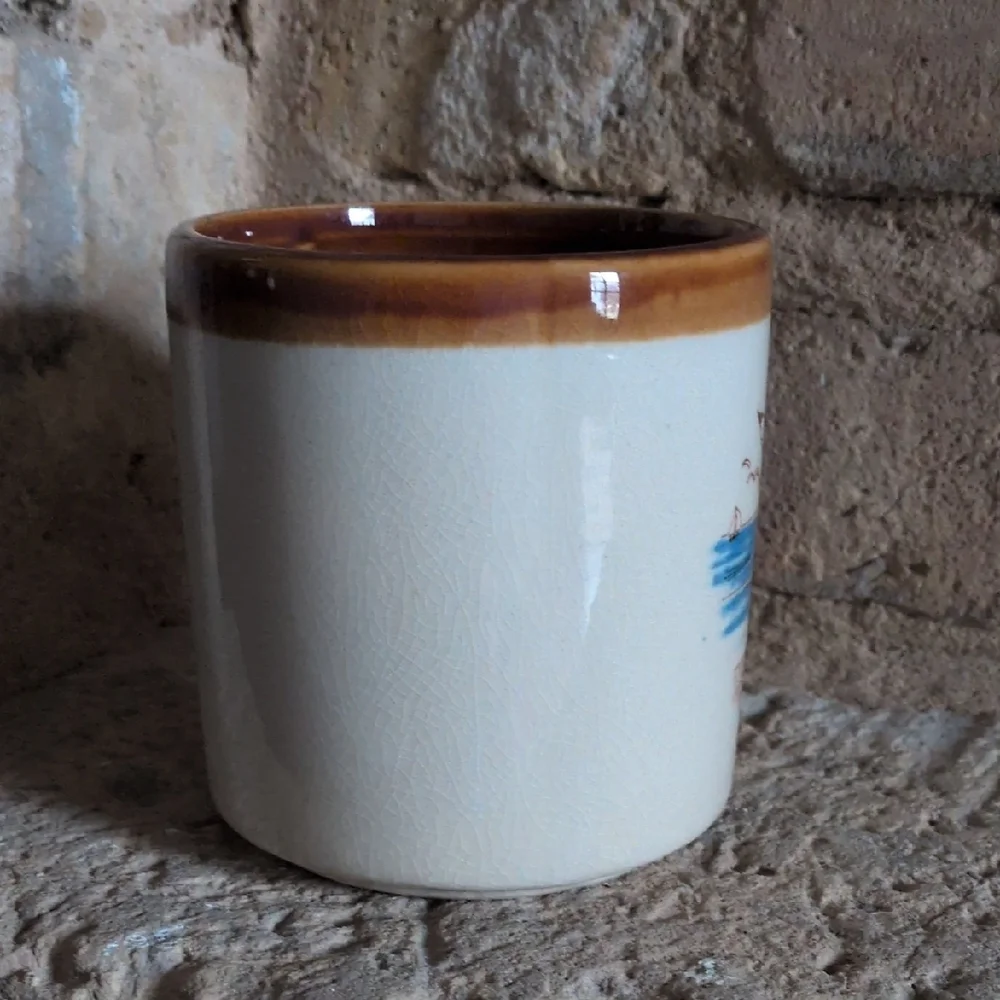 Vintage Seagull, Ocean, Sailboat, & Beach Florida Themed Stoneware Ceramic Mug - Picture 3 of 11